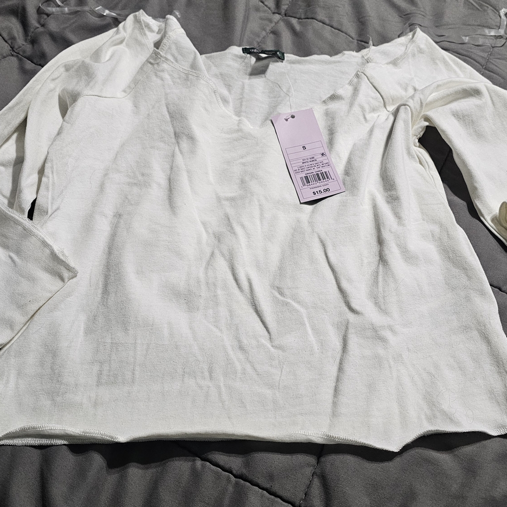 Wild Fable Cream Long Sleeve Top
